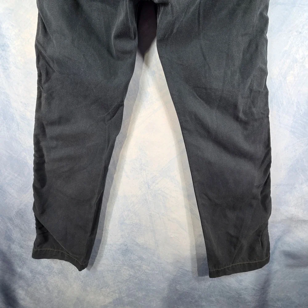Diesel Mens Ruched Side Seam Cotton Trousers Pants Faded Black Size 29 - Picture 8 of 9